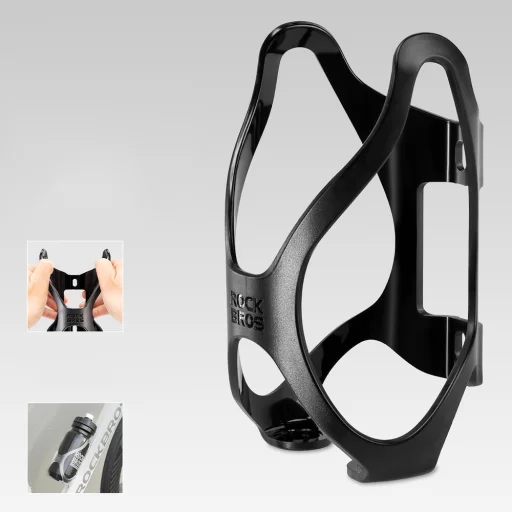 Rockbros LK24-H018 plastový košík na fľašu - čierny - 3