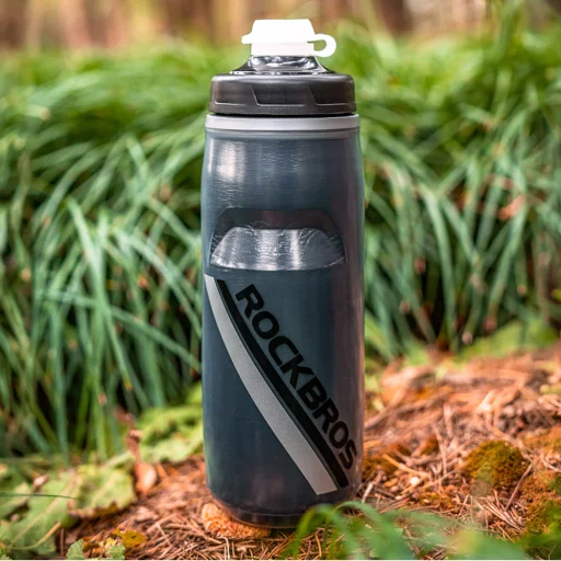 Rockbros Termo cyklistická fľaša 620 ml bez BPA - prechodová čierna - 6