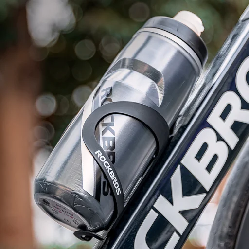 Rockbros Termo cyklistická fľaša 620 ml bez BPA - prechodová čierna - 7