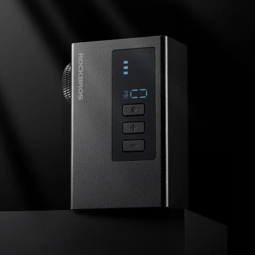 Rockbros AS240 PRO Bezdrôtová pumpa 120 PSI kompresor 420mAh - čierna - 3