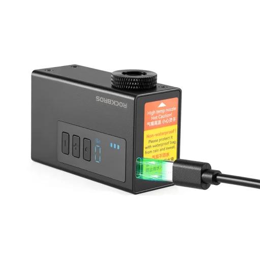 Rockbros AS240 PRO Bezdrôtová pumpa 120 PSI kompresor 420mAh - čierna - 10