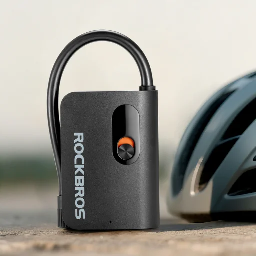 Rockbros L1 Mini bezdrôtová pumpa 70 psi kompresor 200 mm dĺžka hadice Schrader - čierna - 2