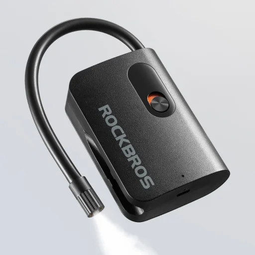 Rockbros L1 Mini bezdrôtová pumpa 70 psi kompresor 200 mm dĺžka hadice Schrader - čierna - 13