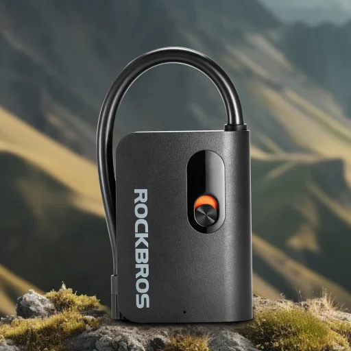 Rockbros L1 Mini bezdrôtová pumpa 70 psi kompresor 200 mm dĺžka hadice Schrader - čierna - 15