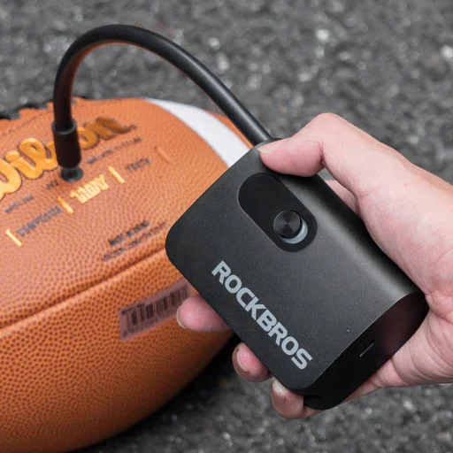 Rockbros L1 Mini bezdrôtová pumpa 70 psi kompresor 200 mm dĺžka hadice Schrader - čierna - 10