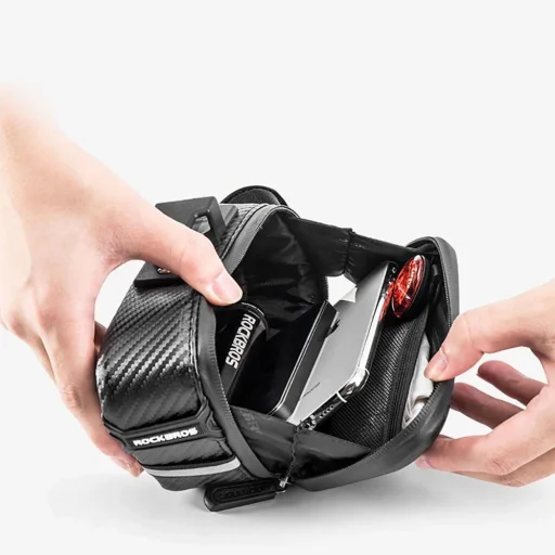 Rockbros B59 kerékpár nyeregtáska 1.5L - Fekete - 5