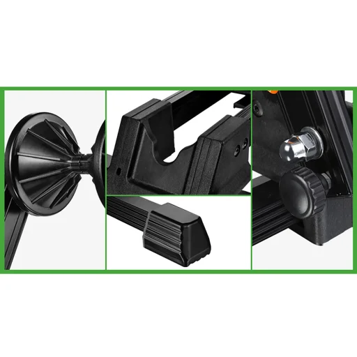 Rockbros T30 skladací stojan na bicykel pre predné alebo zadné koleso kompatibilný s 24-27,5 palcovými a 700C kolesami - čierny - 9