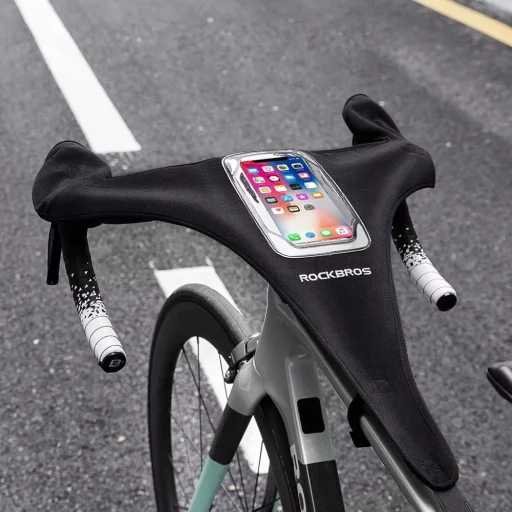 Rockbros D78 ochrana proti potu s vreckom a oknom na telefón - čierna - 4