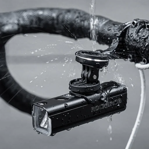 Rockbros FK-301 držiak na riadidlá 2 v 1 pre cyklopočítače/navigácie a kamery/osvetlenie - čierny - 15