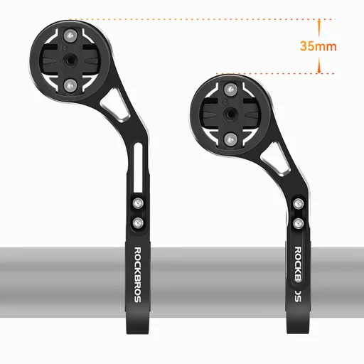 Rockbros FK-301 2 az 1-ben kormányrögzítő kerékpáros computerekhez/navigációkhoz és kamerához/világításhoz - Fekete - 3