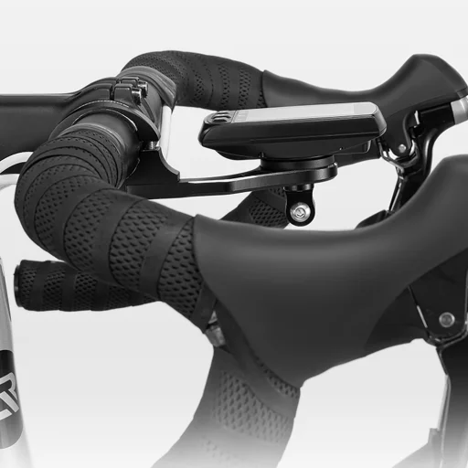 Rockbros FK-301 2 az 1-ben kormányrögzítő kerékpáros computerekhez/navigációkhoz és kamerához/világításhoz - Fekete - 7