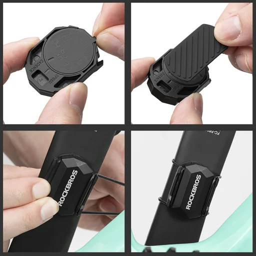 Rockbros C3 ANT+ / Bluetooth 2 az 1-ben Sebesség- vagy Kadenciaszenzor - Fekete - 10