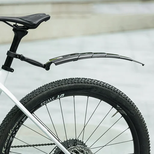 Rockbros FK-810 skladacia teleskopická sada blatníkov na bicykel - čierna - 7