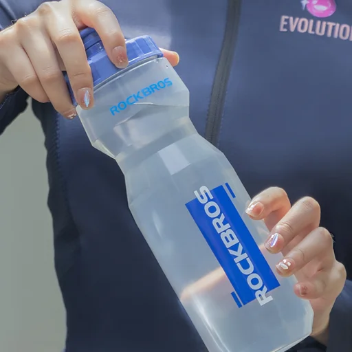Rockbros 750 ml cyklistická fľaša - S priesvitným modrým náustkom - 3