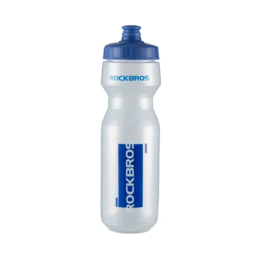 Rockbros 750 ml kerékpáros kulacs - Átlátszó kék ivócsőrrel - 1