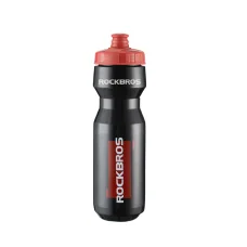 Rockbros 750 ml Kerékpáros Palack - Átlátszó Fekete piros csutora