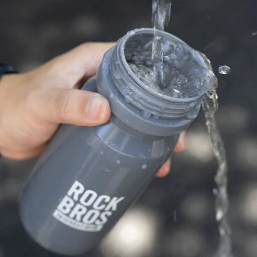 Rockbros 600 ml Cyklistická fľaša - sivá - 4