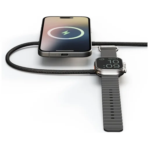 Zens Pro 2 bezdrôtová nabíjačka 2 v 1 + Apple Watch Qi2 15 W USB-C nabíjačka čierna - 3