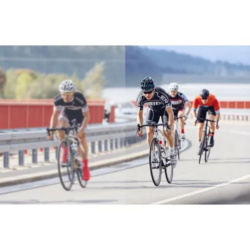 Colmi V06 AI čierne športové slnečné okuliare s modrými sklami - 14