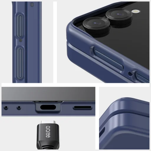 Samsung Galaxy Z Flip 7 Araree Aero Flex M MagSafe Qi2 tmavomodré puzdro - 5