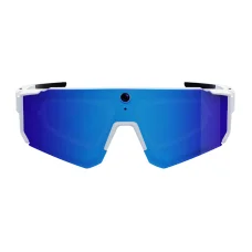 Colmi V06 AI biele športové slnečné okuliare (s modrými šošovkami)