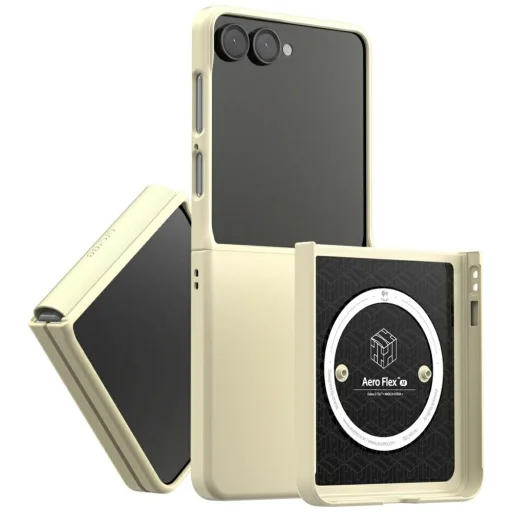 Samsung Galaxy Z Flip 7 Araree Aero Flex M MagSafe Qi2 krém tok - 1