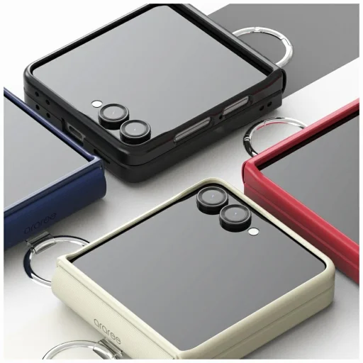 Samsung Galaxy Z Flip7 Araree Aero Flex R East-Grip Ring sötétkék tok - 9