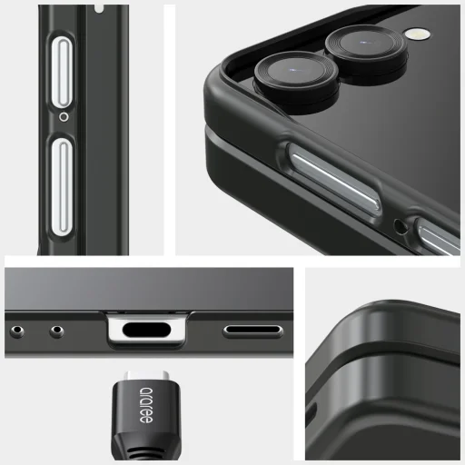 Samsung Galaxy Z Flip7 Araree Aero Flex R East-Grip Ring čierne puzdro - 2