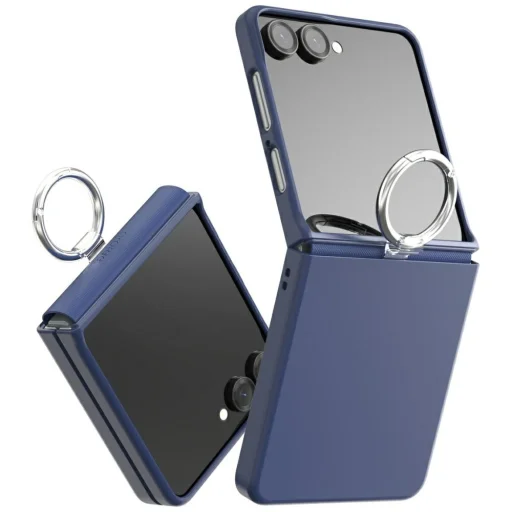 Samsung Galaxy Z Flip7 Araree Aero Flex R East-Grip Ring sötétkék tok - 1