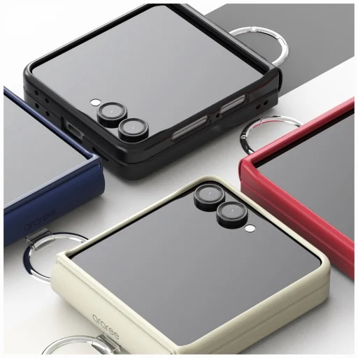 Samsung Galaxy Z Flip7 Araree Aero Flex R East-Grip Ring čierne puzdro - 4