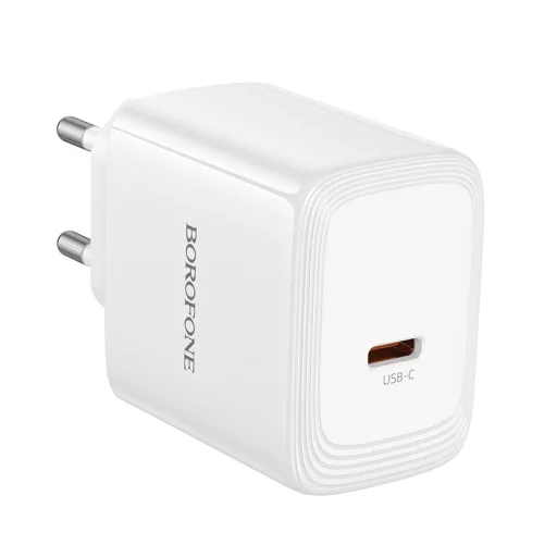 Borofone BN33 Fuente sieťový USB-C nabíjací adaptér typu GaN - QC3.0 PD 40W biely - 4