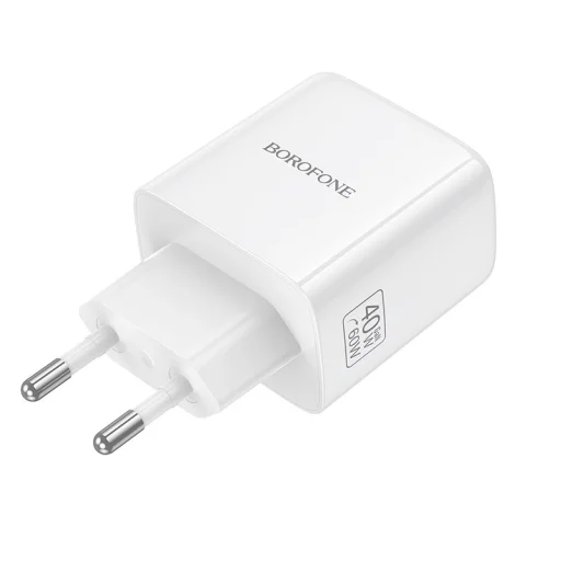 Borofone BN33 Fuente sieťový USB-C nabíjací adaptér typu GaN - QC3.0 PD 40W biely - 6