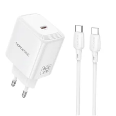 Borofone BN33 Fuente GaN Typ C - QC3.0 PD 40W sieťový nabíjací adaptér USB-C
