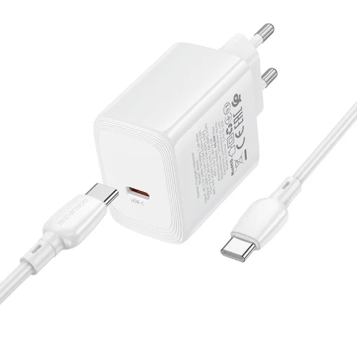 Borofone BN33 Fuente GaN Typ C - QC3.0 PD 40W sieťový nabíjací adaptér USB-C - 3