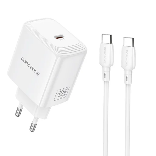 Borofone BN33 Fuente GaN Typ C - QC3.0 PD 40W sieťový nabíjací adaptér USB-C - 1