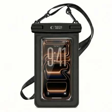 Univerzálne 6,9-palcové čierne vodotesné plávajúce puzdro Tech-Protect UWC7