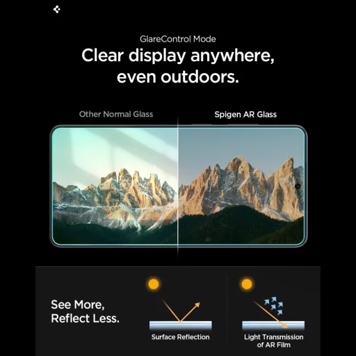 Samsung Galaxy S26 Spigen Glas.tR EZ Fit Pro AC antireflexné ochranné sklo 2 ks priehľadné ochranné sklo - 11
