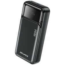 Awei PA-92 20000mAh 22,5W PD 2xUSB-C čierna powerbanka