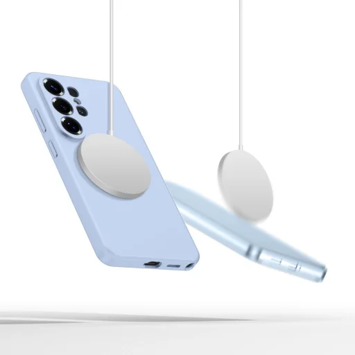 Samsung Galaxy S26 Ultra Tech-Protect Silicone MagSafe égszínkék tok - 4