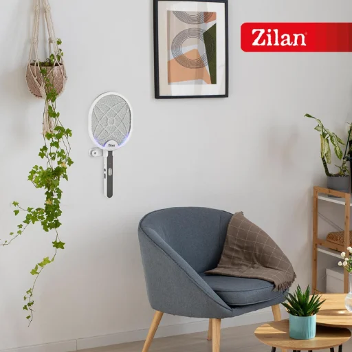 Zilan ZLN7088 3 v 1 elektrická plácačka na muchy, 3 W, ručné / stolové / nástenné použitie, akumulátorové napájanie, dosah 40 m² - 4