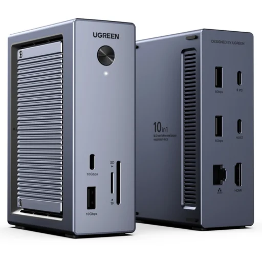 Hub UGREEN CM923 (55735), 10v1, Sivý - 2