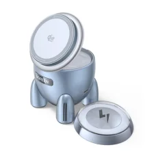 UGREEN W713 bezdrôtová nabíjacia stanica 2 v 1, 25W, modrá