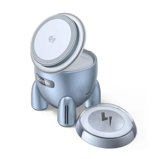 UGREEN W713 bezdrôtová nabíjacia stanica 2 v 1, 25W, modrá - 1