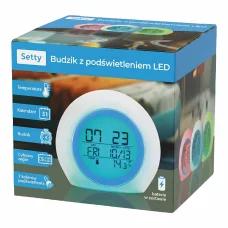 Setty svetlomodrý LED budík JZ-212
