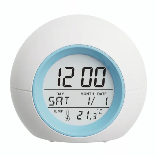 Setty svetlomodrý LED budík JZ-212 - 2