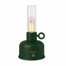Forever Light Vintage petrolejová LED lampa FLR-04 fľaškovozelená