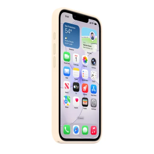 Apple iPhone 17e silikónový kryt s MagSafe – vanilkový - 3