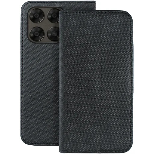 Inteligentné magnetické čierne puzdro Motorola Moto G67 5G / Moto G77 5G - 1
