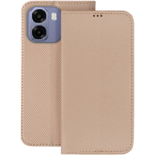 Oppo A6 4G / A6 5G / A6X 4G / A6X 5G / A6S 4G / A6S 5G inteligentné magnetické zlaté puzdro - 1