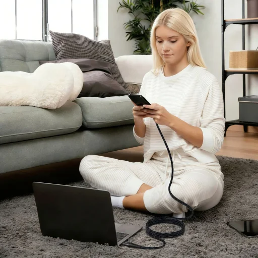 Tech-Protect UB11T Ultraboost Type-C kábel PD 100W / QC3.0 200cm čierny - 7